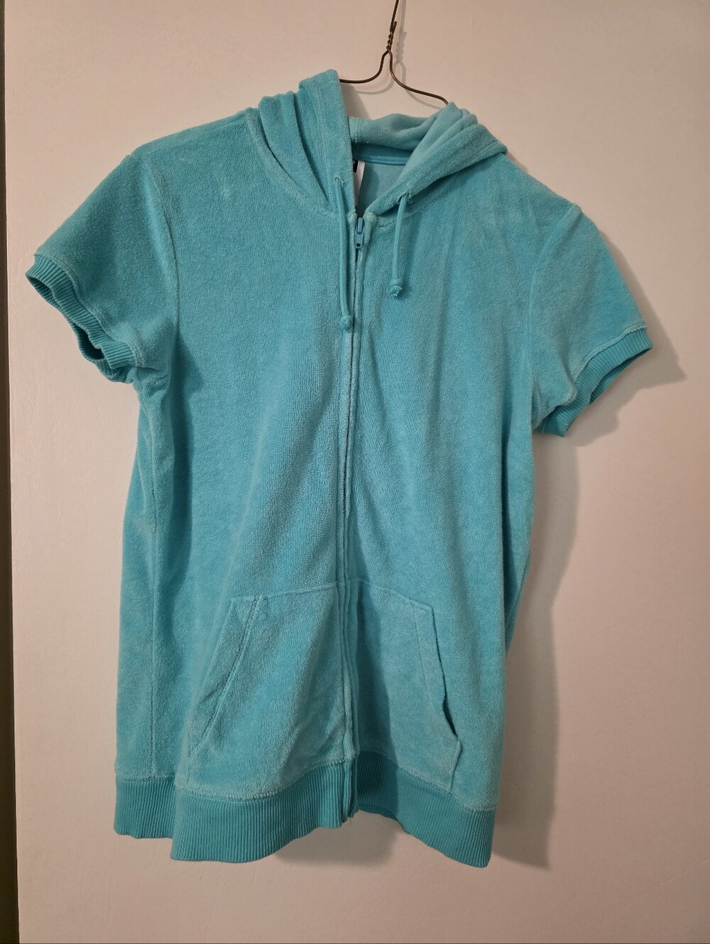GAP Short-Sleeve Hooded Zip-Up